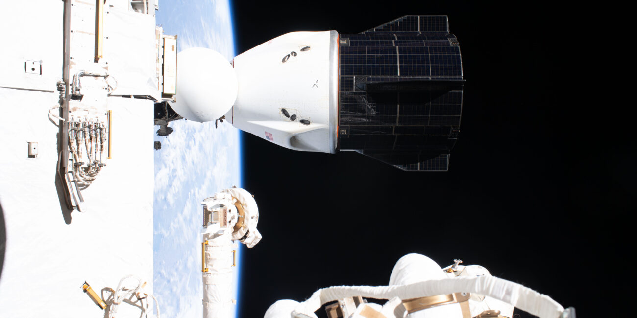 SpaceX Dragon spacecraft used by NASA Crew-12 docked to the International Space Station