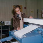 Katherine Johnson (formerly Katherine Goble) working at NASA Langley Research Center in 1980