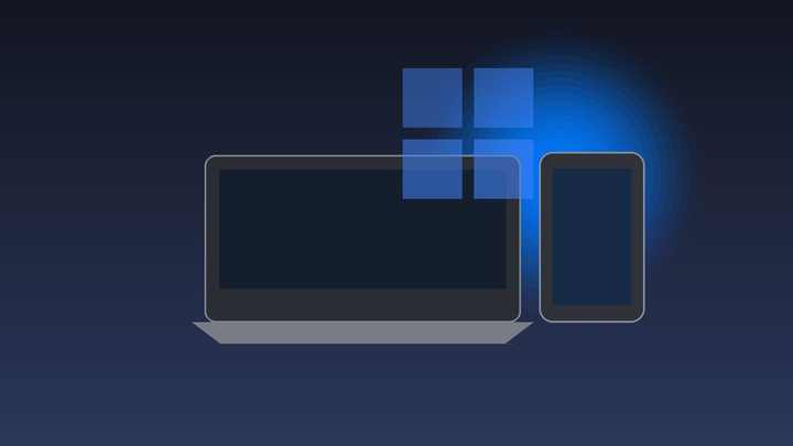 Microsoft Surface laptop and tablet on a launch-event stage