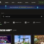 Minecraft official site results for seed map and biome guide