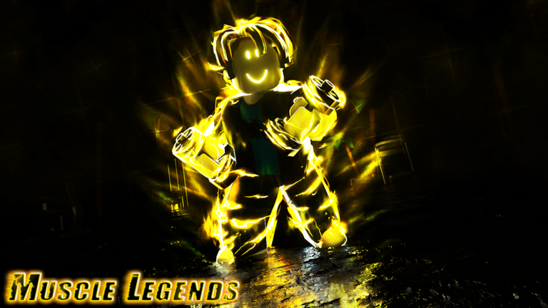 Muscle Legends Roblox gameplay screenshot showing the training environment for a strength and rebirth guide