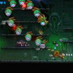 Official Veewo Games gameplay image showing the pixel-art world of Neon Abyss 2