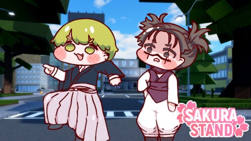 Sakura Stand Roblox official game thumbnail for October 2026 codes guide