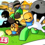 Official Roblox Slap Battles game image depicting slap combat and glove abilities