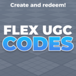 Flex UGC Codes official Roblox game icon for October 2026 guide