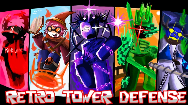 Retro Tower Defense Roblox game thumbnail for October 2026 codes guide