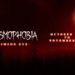 Phasmophobia Crimson Eye 2026 event key art with Blood Moon theme
