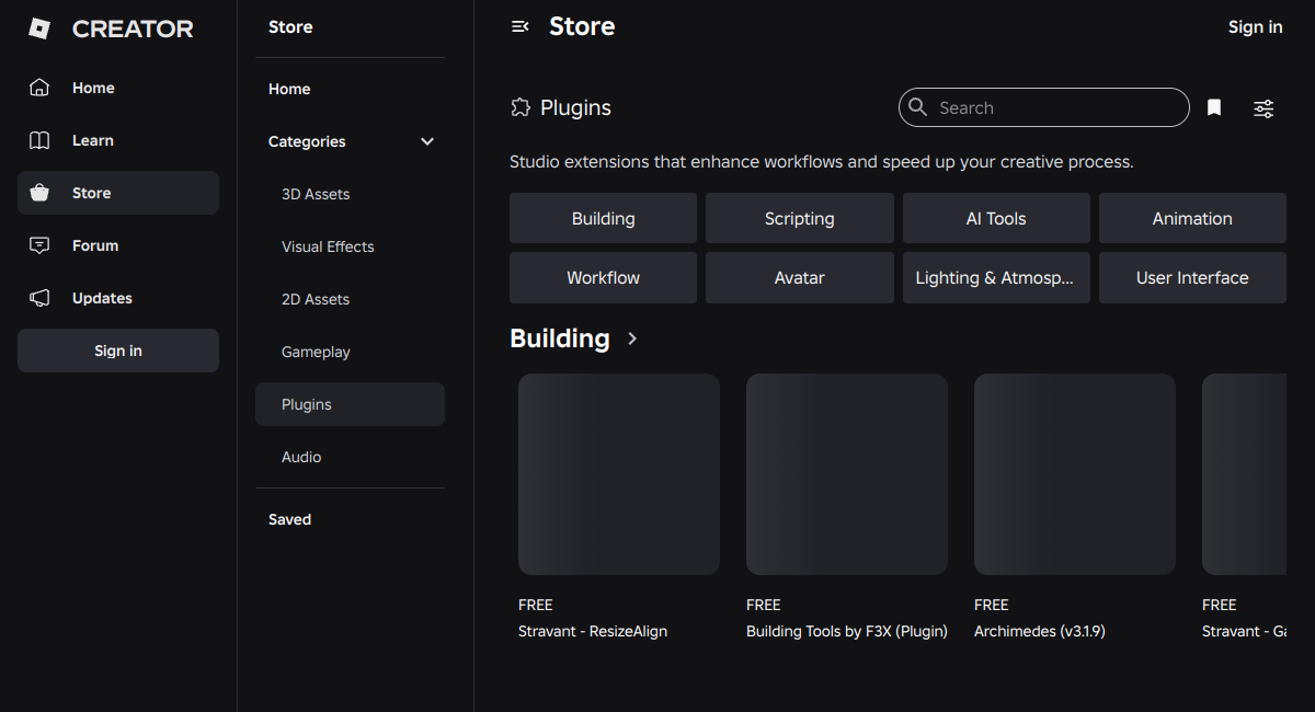 Official source page screenshot for Roblox Studio Plugins Guide (2026): Install, Manage and Audit Creator Tools