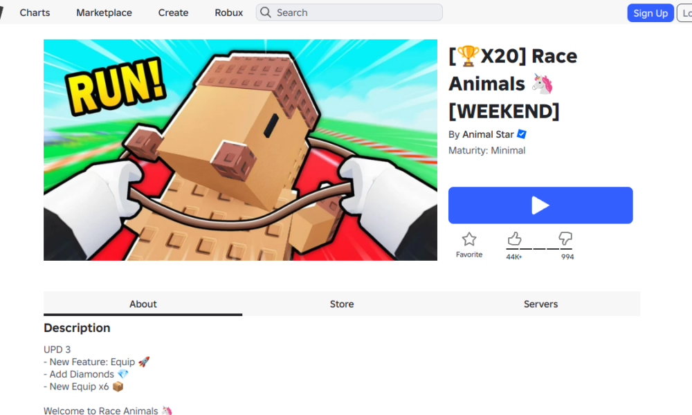 Race Animals Roblox gameplay artwork for codes, pets and racing guide
