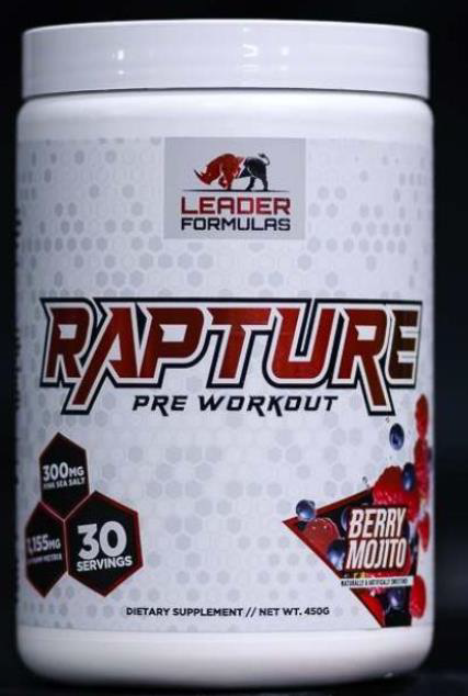 RAPTURE Preworkout Berry Mojito container included in the 2026 DMAA recall