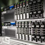Modern server rack representing Reflection AI Beam model infrastructure