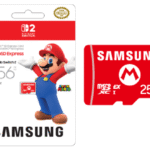 Nintendo official Samsung microSD Express card packaging for Nintendo Switch 2 storage