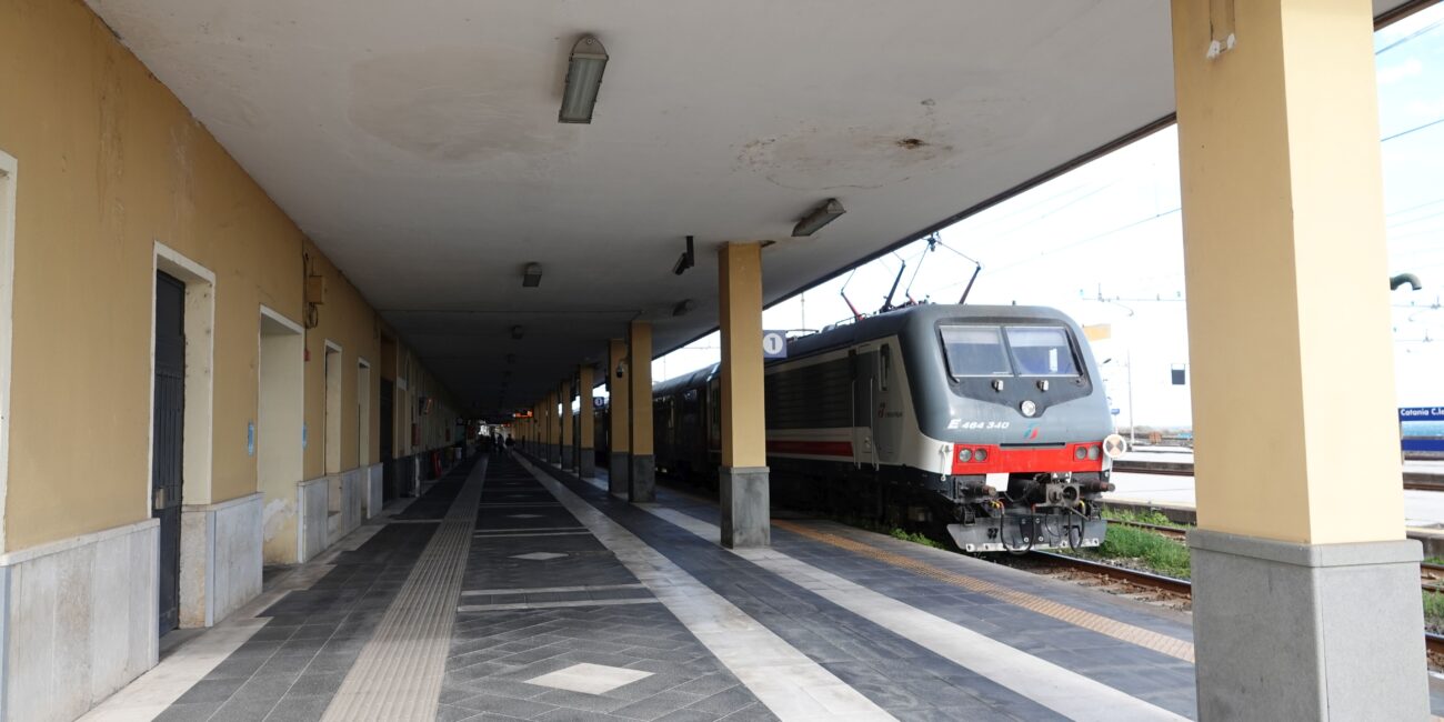 Catania Centrale railway station in Sicily ahead of the October 8, 2026 rail strike