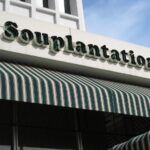 Archival photograph of a Souplantation restaurant storefront in California; the brand is returning to Fountain Valley in 2027