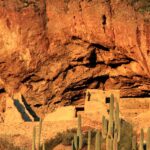 Actual Lower Cliff Dwelling at Tonto National Monument in the Arizona canyon alcove