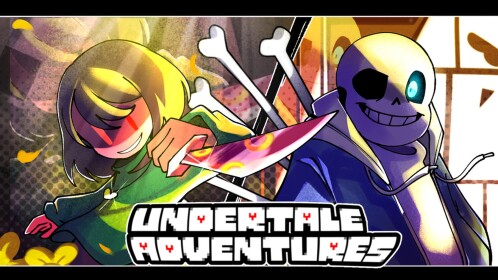 Official Undertale Adventures X Roblox game thumbnail by Side Productions