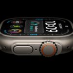 Apple Watch Ultra 4 titanium model with a detailed watch face
